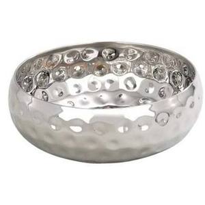 Vaisselle attrayante bol de service martelé à la main feuille d'or bol à salade de forme ronde pour cuisine hôtel dessus de table utiliser outil à salade - Product Image 6