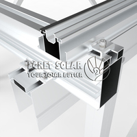 Auvent solaire industriel en alliage d'aluminium imperméable Egret avec surface anodisée, résistant aux vents de 60 m/s et aux charges de neige de 1,5 KN/m²