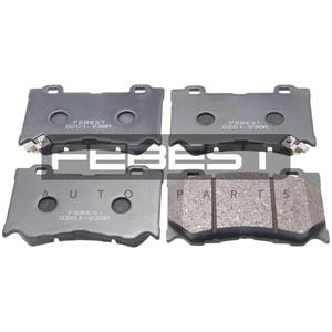 Set di pastiglie freno anteriori FEBEST (0201-V36F) - Product Image 1