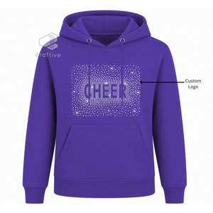 Custom Cheer Zip-Up Hoodie Personalized Team Warm Up Cheerleading <b>Jacket</b> Girls Athletic Fit Hoodie For Practice & Performance - Product Image 5