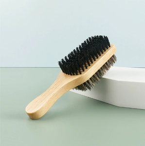 Nouvelle Brosse <span class=keywords><strong>à</strong></span> Maquillage Double Face pour Hommes en Poils de Sanglier Naturels, Manche en Bois, Taille Standard, Qualité Supérieure, Compatible avec le <span class=keywords><strong>Baume</strong></span> <span class=keywords><strong>à</strong></span> Lèvres - Product Image 5