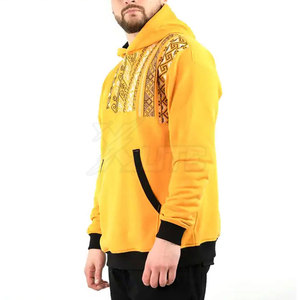 Sweat à capuche tendance pour l'hiver, streetwear, broderie, couture de haute qualité, capuche, 100% coton, polaire, poche, design décontracté - Product Image 3