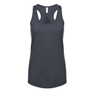 Camiseta sin Mangas Deportiva de Marca Next Level para Mujer, Estilo Básico, Color Gris, Ajuste Regular, Color Sólido, Marca Privada - Product Image 1