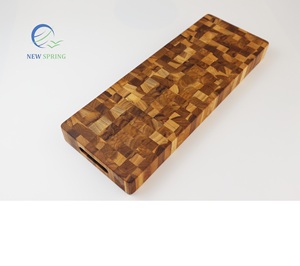 Planche de bois de teck de grain d'extrémité écologique de haute qualité pour la cuisine pour les meubles de poignée de main dans l'utilisation de cuisine - Product Image 1