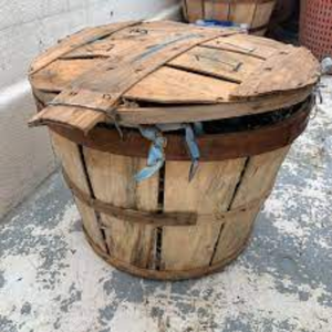 Wholesale natural wood bushel <b>baskets</b> with lid <b>cheap</b> price outdoor <b>basket</b> handmade from Vietnam factory - Product Image 4