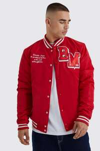 Veste universitaire en laine de haute qualité pour homme - Col montant, style universitaire, vêtements de rue d'hiver, veste bomber de baseball - Product Image 4