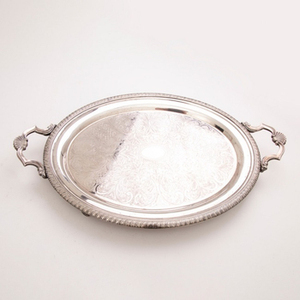 Bandeja de servicio de comida de latón puro de calidad superior Ideal para artículos de hotel Mesa de boda y comedor disponible a precio competitivo - Product Image 6