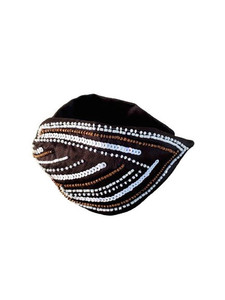 Handmade Beaded Stripe Knot Headband with Embroidered Fabric Elegant Design Stylish Knot-Style <b>Hair</b> <b>Accessory</b> in India 2026 - Product Image 2