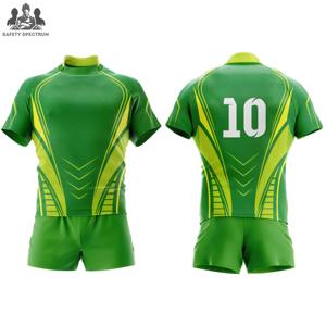 Conjuntos de Uniformes de Rugby para Hombre, Ropa Deportiva, OEM, Alta Calidad, Impresión de Logotipo Personalizada por Transferencia de Calor, 100% Poliéster, Ecológico, Secado Rápido - Product Image 1