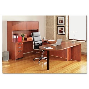 Alera Valencia Series D-<b>Top</b> Desk 71 In. X 35.5 In. X 29.63 In. Medium <b>Cherry</b> 71 In. X 35.5 In. X 29.63 In. Conference Table - Product Image 5