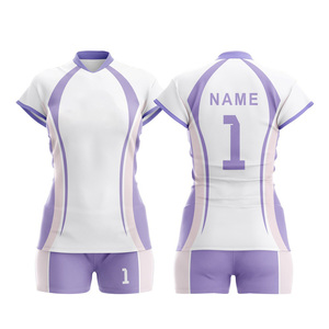 Uniforme de juego de voleibol con nombres personalizados, números y logotipos, gráficos sublimados, material sin arrugas, perfecto para interiores - Product Image 3