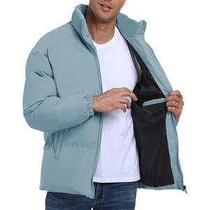 Veste d'hiver chaude grande taille, nouveau design, style tendance, veste matelassée personnalisée pour homme, veste à bulles - Product Image 5