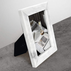 Cadre photo moderne fait main en os incrusté, écologique, avec impression personnalisée, nouveau design, décoration d'intérieur pour table et mur - Product Image 1