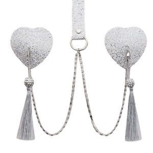 Chaîne de corps sexy à pampilles avec strass en forme de cœur et paillettes pour femme, idéale pour les soirées - Product Image 5