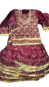 Robe de style pakistanaise en mousseline de soie respirante pour filles la plus vendue robe de club fantaisie prête à l'emploi de qualité exportée avec décoration en dentelle - Product Image 6