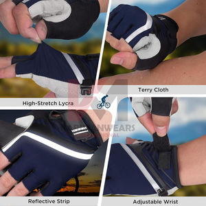 Gants de cyclisme pour femmes de qualité supérieure, respirants, rembourrés, sans doigts, antidérapants, paume en silicone, route, montagne, décontractés, pour le vélo - Product Image 4