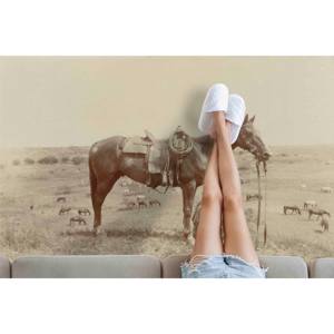 Tapis imprimé Texas Cowboy - Cadeaux personnalisés, design animal mignon, tapis moelleux à poils longs - Product Image 4