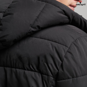 Venta caliente nuevo diseño de invierno impermeable lona Stand Collar frente Logo moda cremallera completa Streetwear chaqueta hecha en Pakistán - Product Image 6