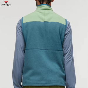 Chaleco Polar de Lana Transpirable al por Mayor para Hombre, Cálido, con Cierre Completo, Cuello Alto, Chaqueta sin Mangas de Otoño, Logotipo Frontal, Impermeable - Product Image 6