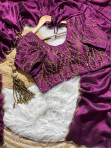 Dernier modèle de sari en soie Rangoli pur et doux, tendance et élégant, avec un magnifique travail de double découpe Dana Khatli, mode féminine - Product Image 6