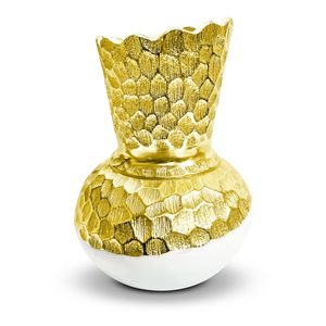 OEM minimalista antiguo oro negro boda Mesa decoración Acero inoxidable piso florero latón piedra Hotel hogar centro de mesa verificado - Product Image 4