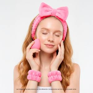 Kit de Limpieza Facial 3 en 1 Belleza con Esponja Diadem y Bandas para Cara/Manos - Fibra Sintética Portátil - Product Image 4