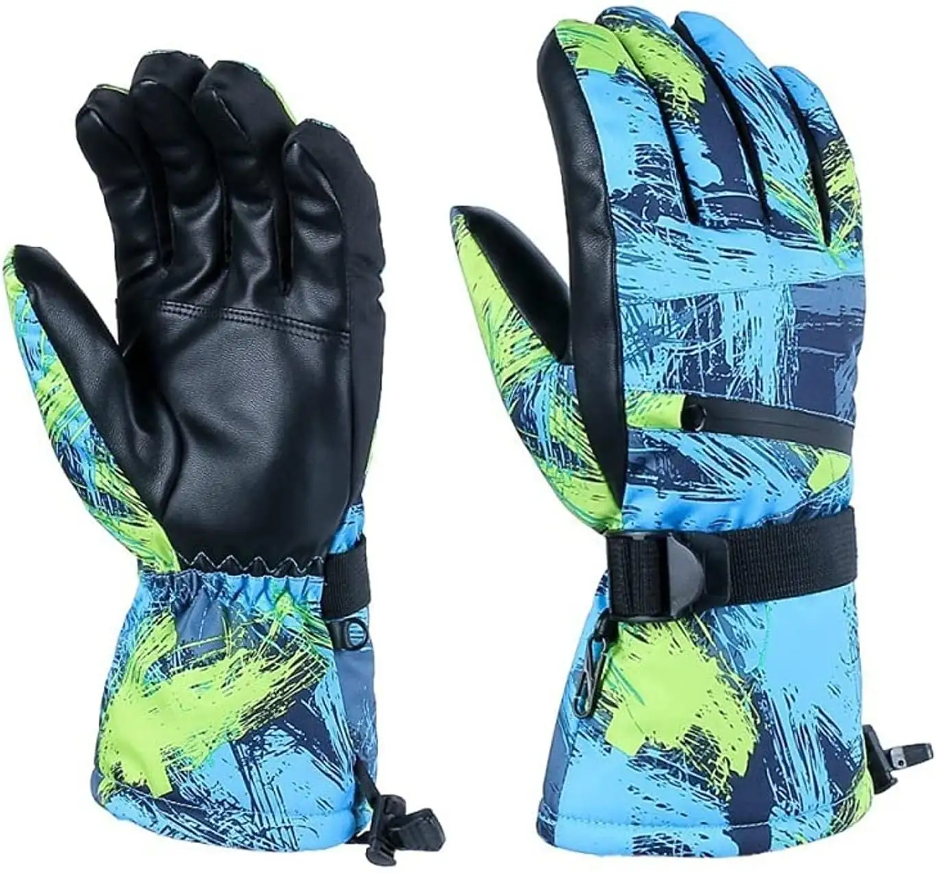 Sarung tangan Ski kulit papan salju antilembap antiair/sarung tangan Ski pria untuk cuaca dingin dengan standar internasional