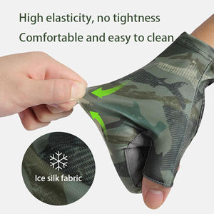 2025 High Quality Custom Logo Printing Fishing <b>Gloves</b> Best Design Light Weight Fishing Wear For Men's Made By France - Product Image 4