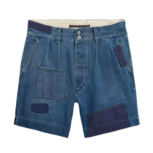 Custom Solid Color Streetwear <b>Men</b> Denim <b>Jeans</b> Shorts / Custom High Quality Vintage Acid Washed Summer <b>Men</b> Denim Shorts - Product Image 6