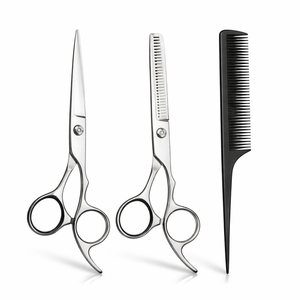 Premium Barber Scissors Set Hair Cutting Thinning <b>Shears</b> Stainless Steel Salon Scissor Kit With Styling Comb - Product Image 6
