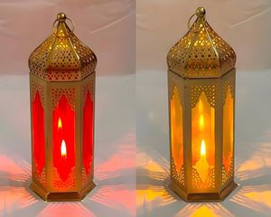 Traditional Moroccan Metal Ramadan <b>Lantern</b> Home Decor Durable Fast Delivery Comforting Light Effect Classic Warm Lighting Accent - Product Image 3