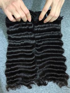 ผมต่อจากเวียดนามมีคุณภาพสูงสำหรับผู้หญิงผมต่อแบบหลวมสีดำลูกไม้ด้านหน้าเป็นลอนลึก - Product Image 5