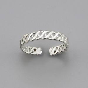 ชุดแหวนเงินสเตอร์ลิงปรับได้สำหรับ925ดีไซน์มินิมอลแบบผสมผสานเหมาะสำหรับเป็นของขวัญ - Product Image 6