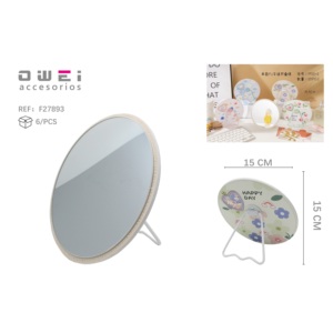 15.5CM Vertical Colorful <b>Makeup</b> <b>Mirror</b> with Cute Patterns - Product Image 1