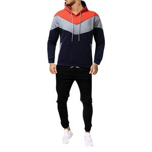 Conjunto Deportivo Informal con Capucha para Hombre, de Invierno, Secado Rápido, Transpirable, Ligero, con Cierre de Cordón, Diseño Sólido - Product Image 1