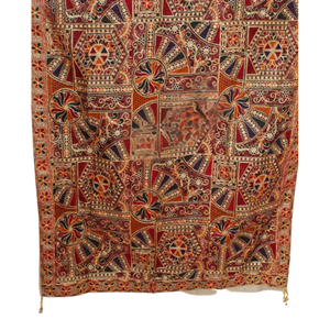 Última moda precio al por mayor temporada de invierno mujer bordado hecho a mano hoja bufanda larga chales 100% poliéster suministro directo - Product Image 5