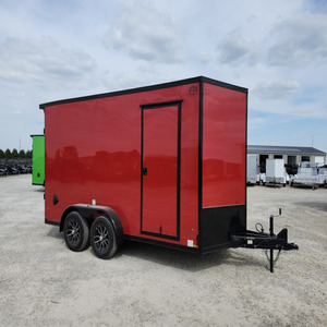 2026 Cross 7x16 Enclosed Cargo <b>Trailer</b> Tandem Axle Utility <b>Trailer</b> 84" Interior Height V-Nose Ramp Door Cargo Hauler 7000 GVWR - Product Image 1