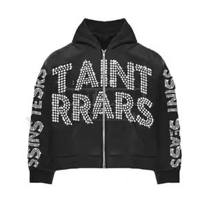 Survêtement en strass Vêtements décontractés OEM Fabriqués à la mode Survêtement en strass pour hommes En stock - Product Image 2
