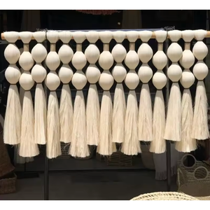 Pure Contrast <b>Macrame</b> Wall Hanging Handmade Boho Tapestry Inspired by Caralarga Minimalist Fiber Wall Art Bohemian Decor - Product Image 1