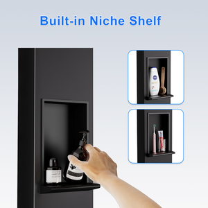 ZEPENG Panneau <span class=keywords><strong>de</strong></span> <span class=keywords><strong>douche</strong></span> en acier inoxydable au design moderne Système <span class=keywords><strong>de</strong></span> tour <span class=keywords><strong>de</strong></span> <span class=keywords><strong>douche</strong></span> LED murale avec étagère <span class=keywords><strong>Colonne</strong></span> <span class=keywords><strong>de</strong></span> <span class=keywords><strong>douche</strong></span> <span class=keywords><strong>de</strong></span> bain à 5 fonctions - Product Image 3