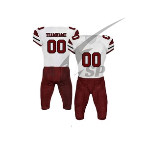 Uniforme de Fútbol Americano Sublimado de Diseño Personalizado, Calidad Premium, 100% Poliéster, Transpirable, Absorbente de Humedad, Elástico en Cuatro Direcciones - Product Image 1