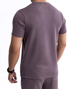 Nueva moda Casual personalizado hombres verano camiseta y conjunto corto 2 piezas polar transpirable poliéster/algodón - Product Image 2