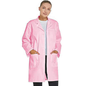 Bata de laboratorio profesional para Mujeres Hombres Bata de laboratorio de hospital unisex de manga larga - Product Image 1
