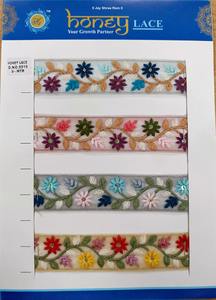 Adorno de encaje bordado dorado de estilo francés para bolsos, regalos, zapatos, ropa para disfraces de festivales y alta costura - Product Image 3