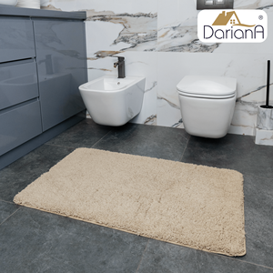 พรมเช็ดเท้ากันลื่น DarianA พรีเมียม รุ่นโมเดิร์น เป็นมิตรกับสิ่งแวดล้อม ผลิตจากโพลีเอสเตอร์เนื้อนุ่ม สีพื้น รูปทรงสี่เหลี่ยมผืนผ้า ด้านหลังเป็นยางกันลื่น หนา พร้อมสกรีนโลโก้ตามสั่ง - Product Image 6