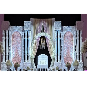 Événement de fête de mariage chrétien FRP configuration de scène élégant réception de mariage événement décor de scène Calgary réception de mariage scène de fête - Product Image 1