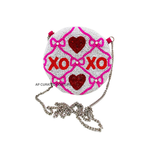2026 New Hot Selling Festive Handmade Beaded Custom Valentine's Day <b>Zip</b> Coin Purse <b>Wallet</b> Durable Cosmetic Bags Cases - Product Image 5