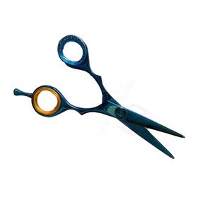 Ciseaux de coiffure en acier inoxydable de haute qualité, bleus, avec logo personnalisé, pour droitiers |   Ciseaux de salon réglables de précision - Product Image 4