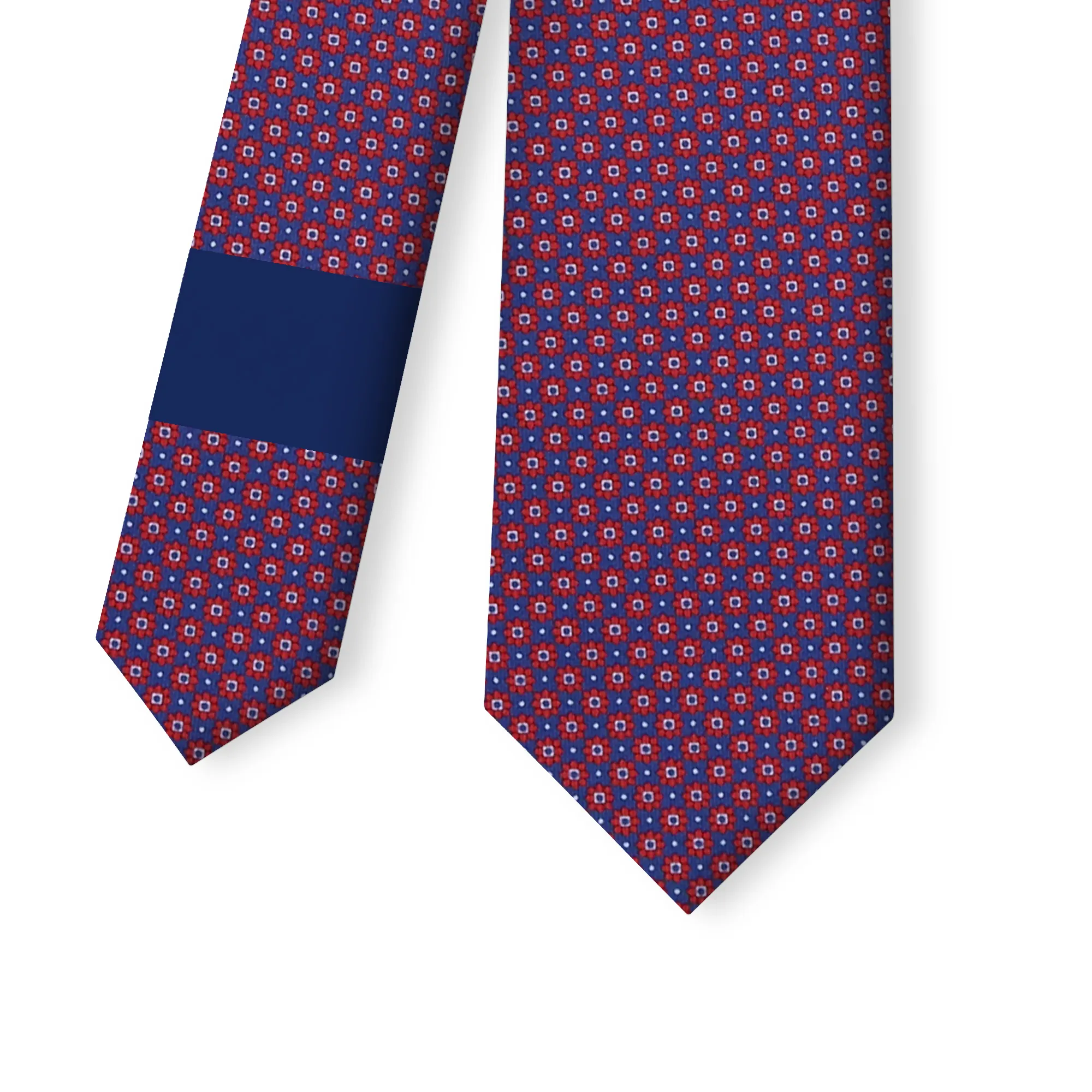 100% hecho en Italia corbata de seda primavera sin fin rojo elegante Hombre Accesorios listos para usar para Brunch informal