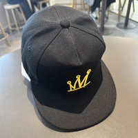 Casquette de baseball Hip Hop à visière plate, réglable, en acrylique, unisexe, style streetwear, grande taille, pour le soleil, vente en gros